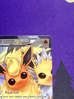 Flareon EX RC28/RC32 Generations Radiant Collection Full Art Holo Pokemon Card - Image 3