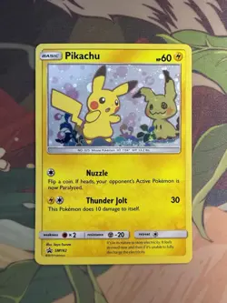 Pokemon TCG - Pikachu SM162 Holo Black Star Promo Card Sun & Moon 2019 - Image 1