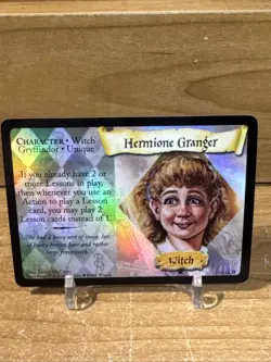 Harry Potter 10/116 Hermione Granger Base Set Holo Foil Trading Card Game 2001 - Image 1