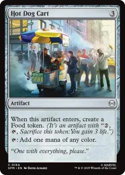 Hot Dog Cart *FOIL* - Marvel's Spider-Man - 164 - LP/NM - Image 1