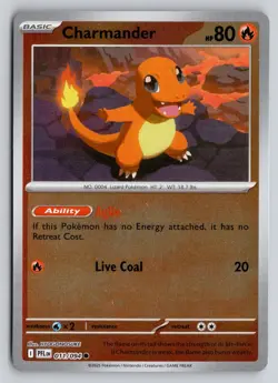 CHARMANDER 011/094 COMMON PHANTASMAL FLAMES POKEMON REVERSE HOLO NM - Image 1