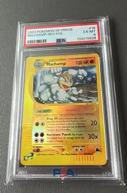 Machamp Reverse Holo PSA 6 Skyridge 2003 #16 Pokemon Karte Rare - Image 1