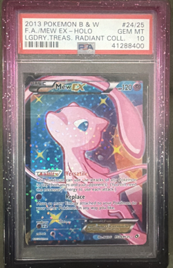 POKEMON Mew EX LEGENDARY TREASURES RADIANT COLLECTION RC24/RC25 Full Art PSA 10 - Image 1