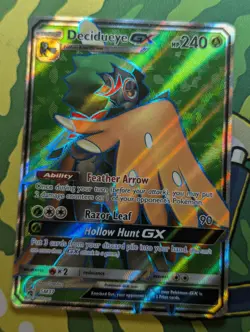 Decidueye GX Full Art SM37 Black Star Promo - Sun and Moon Pokemon TCG - VLP/LP - Image 1