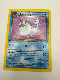 Pokemon Karte TCG Dunkles Aquana 45/82 Team Rocket no Holo Vintage Deutsch EX - Image 2