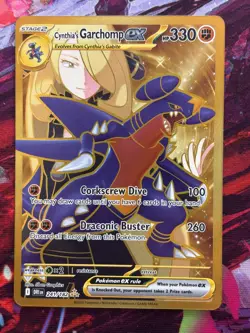 Cynthia's Garchomp ex - 241/182 - Destined Rivals - Gold Full Art - Pokemon TCG - Image 1