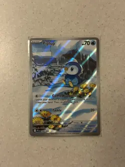 Piplup 098/094 Illustration Rare Phantasmal Flames Pokemon TCG card - Image 1