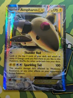 Ampharos EX 27/98 Ultra Rare Ancient Origins Pokemon Card VLP - Image 1