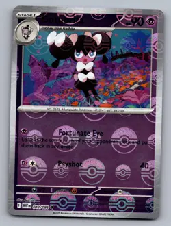 GOTHORITA 042/086 COMMON WHITE FLARE POKEMON POKE BALL HOLO NM - Image 1