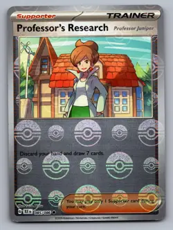 PROFESSOR'S RESEARCH 085/086 UNCOMMON BLACK BOLT POKEMON POKE BALL HOLO NM - Image 1