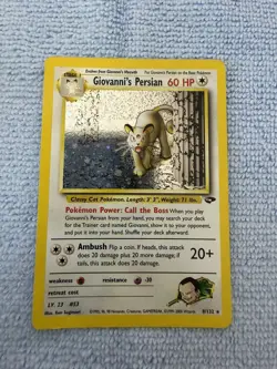 Giovanni's Persian - 8/132 - Holo Rare - Gym Challenge - Pokemon Card - MP/HP - Image 1