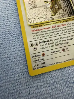 Giovanni's Persian - 8/132 - Holo Rare - Gym Challenge - Pokemon Card - MP/HP - Image 3
