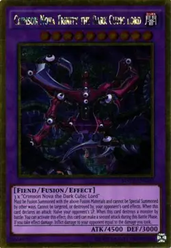 Crimson Nova Trinity the Dark Cubic Lord - MVP1-ENG40 - Gold Rare - Unlimited Ed - Image 1
