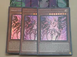 Yugioh 3x Galaxy-Eyes Tachyon Primal MZTM-EN011 Maze of the Master Secret 1st NM - Image 1