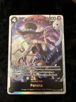 2026 One Piece TCG Heroines Edition Perona Super Rare #EB03-045 ENG - Image 2