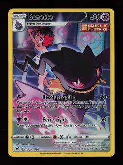 Banette TG07/TG30 SWSH11: Lost Origin Trainer Gallery Pokemon Card - Image 1
