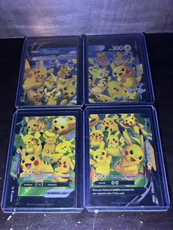 Pikachu V-Union Set Of 4 Cards Pokemon SWSH #139 #140 #141 #142 NM/M - Image 1