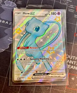 MEW EX - #216/091 - PALDEAN FATES - SHINY ULTRA RARE CARD - NEAR MINT - Image 1