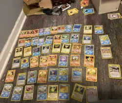 Pokemon TCG Vintage 1999 Base Set Jungle Lot 70 Cards Wizards Pikachu Jigglypuff - Image 1