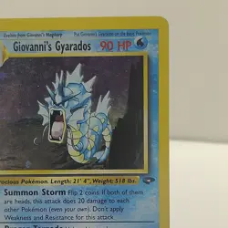 Pokemon Giovanni's Gyarados 5/132 Gym Challenge Holo Rare English WOTC Card - Image 4