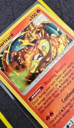 Charizard 14/181 Cracked Ice Holo Promo Sun & Moon Team Up Pokemon Card NM - Image 4