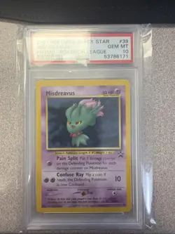 2001 Pokemon Promo Misdreavus 39/53 Wotc Psa 10 Black Star - Image 1