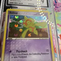 Pokemon Baltoy 52/101 Reverse Holo EX Hidden Legends 2004 Reverse Holo CGC 9 - Image 3
