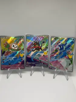 Pokemon First Partner Illustration Collection Series 1 Alolan Starters Promo Set - Image 1