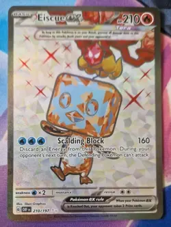 Eiscue EX 210/197 Pokemon TCG Obsidian Flames Ultra Rare English NM-Mint TCG - Image 1