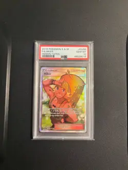 2019 Pokemon Sun & Moon Hidden Fates Secret Rare HIKER #SV85 PSA 10 - Image 1