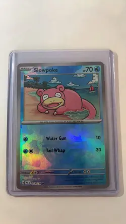 POKEMON TCG SLOWPOKE 018/131 MASTERBALL HOLO RARE NM PRISMATIC EVOLUTIONS - Image 1