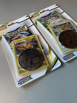 Lot of 2 Pokemon TCG Sword Shield Brilliant Stars Blister Packs Promo Swirl New - Image 3