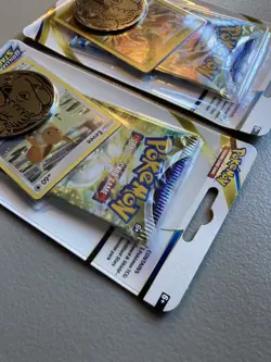 Lot of 2 Pokemon TCG Sword Shield Brilliant Stars Blister Packs Promo Swirl New - Image 4
