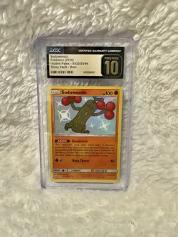 Sudowoodo Pokemon (2019) Hidden Fates - Shiny Vault - Holo CGC Pristine 10 - Image 1