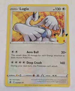 Lugia Holo Rare 25th Anniversary Pokemon TCG 022/025 - Image 1