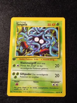 1999 Pokemon Base set German Tangela 66 1st Edition - Image 1