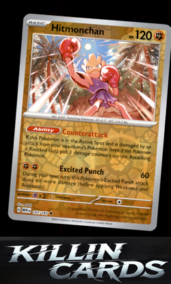 Reverse Holofoil Hitmonchan 107/165 Pokemon Uncommon SV: Scarlet & Violet 151 Ca - Image 1