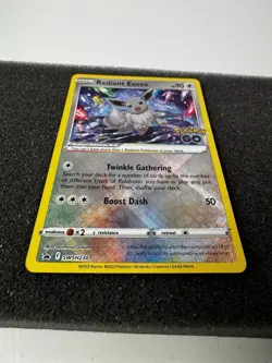 Pokemon TCG Radiant Eevee SWSH230 Holo Promo 2022 Sword and Shield Promo NM - Image 2