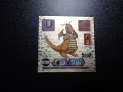 Pokemon Amada 1999 Super DX Sticker Gold Prism Dragonite D158 #6397 - Image 1