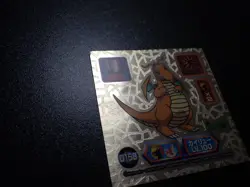 Pokemon Amada 1999 Super DX Sticker Gold Prism Dragonite D158 #6397 - Image 2
