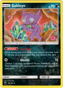 Sableye - 88/168 - Uncommon - Reverse Holo NM, English Pokemon Celestial Storm - Image 1