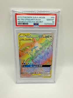 Moltres Zapdos Articuno GX 69/68 Pokemon Hidden Fates - PSA 10 Gem Mint - Image 1