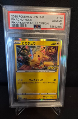 Pokemon Pikachu 124/S-P PikaPika! Campaign Japanese Promo PSA 10 - Image 1