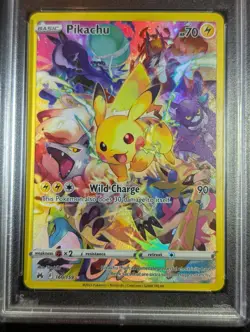 SP Pikachu 🔥 Pokemon TCG Crown Zenith #160/159 SECRET RARE FULL ART Holo PSA 10 - Image 4