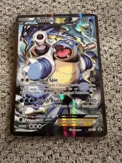 Blastoise EX XY122 XY Holo Pokemon used good - Image 1