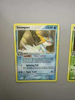 Pokemon EX Emerald Sceptile Holo Rare 10/106 & Swampert Holo Rare 11/106 Swirl - Image 3