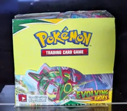 Pokemon TCG Evolving Skies Empty Display Booster Box (No Packs) - Image 1