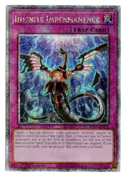 Yu-Gi-Oh! Infinite Impermanence Quarter Century Secret Rare RA01-EN075 - Image 1