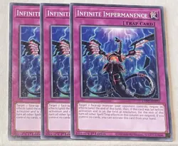 YUGIOH 3x Infinite Impermanence 1st Edition L5DD Common PLAYSET - Image 1