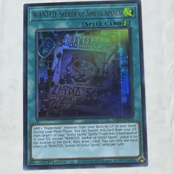YUGIOH Wanted: Seeker Of The Sinful Spoils RA03-EN074 Ultra Rare - Image 1